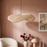 Wave  rotan hanglamp XL - Ø90x22 cm - Afbeelding 6