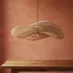 Wave  rotan hanglamp XL - Ø90x22 cm - Afbeelding 10