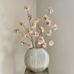 Zijden bloem Rhododendron Beige – 125 cm - Afbeelding 2